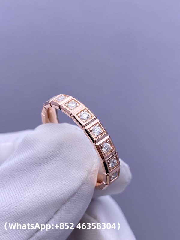 微信图片_2025-08-29_142636_586 (1) Custom Solid 18k Gold Chopard Jewelry Ice Cube Ring, Ethical Rose Gold, Full-Set Diamonds