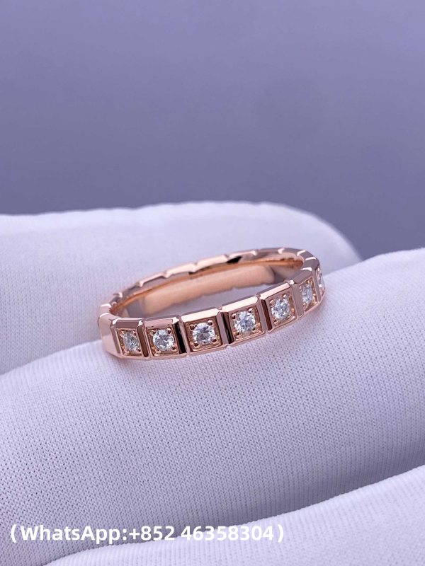 微信图片_2025-08-29_142725_059 (1) Custom Solid 18k Gold Chopard Jewelry Ice Cube Ring, Ethical Rose Gold, Full-Set Diamonds