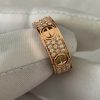 Custom Solid 18k Gold Cartier LOVE Ring Classic Model Paved