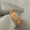 Custom Solid 18k Gold Cartier LOVE Ring Classic Model Paved