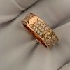 Custom Solid 18k Gold Cartier LOVE Ring Classic Model Paved