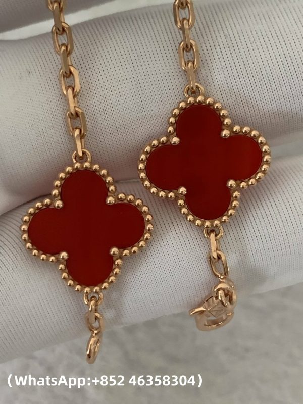 Custom Solid 18k Gold Van Cleef & Arpels Jewelry Vintage Alhambra Bracelet Custom Solid 18k Gold Van Cleef & Arpels Jewelry Vintage Alhambra Bracelet