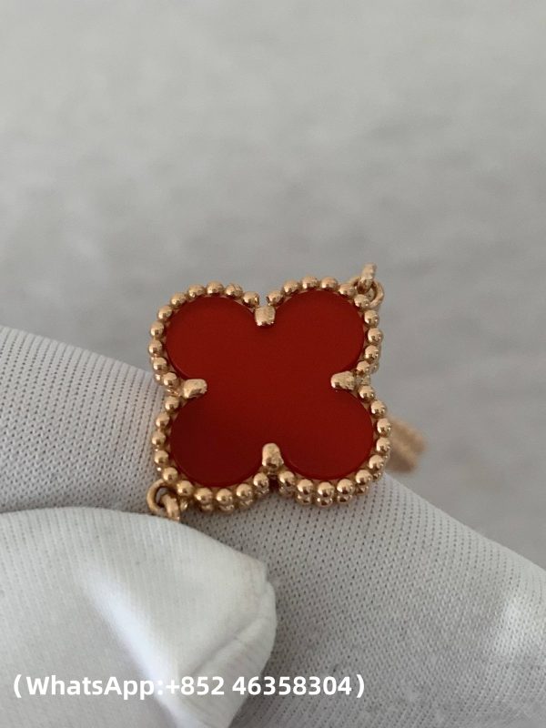 Custom Solid 18k Gold Van Cleef & Arpels Jewelry Vintage Alhambra Bracelet Custom Solid 18k Gold Van Cleef & Arpels Jewelry Vintage Alhambra Bracelet