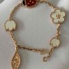 Custom Solid 18k Gold Van Cleef & Arpels Jewelry Lucky Spring Bracelet