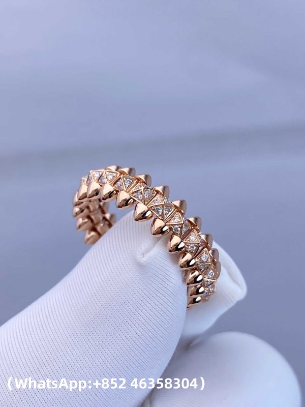 Custom Solid 18K Gold Cartier Jewelry Clash de Cartier Ring Small Model Paved