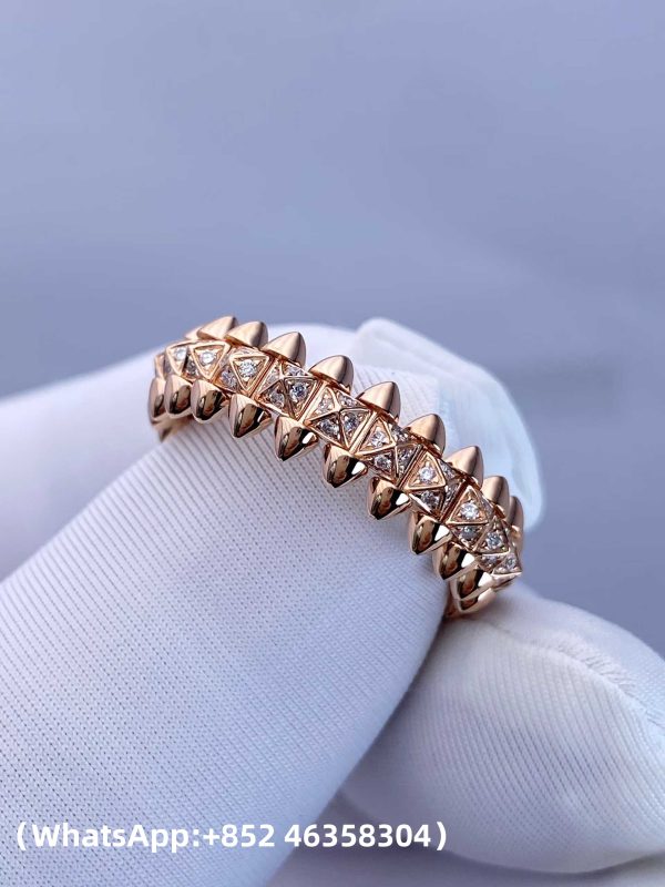 Custom Solid 18K Gold Cartier Jewelry Clash de Cartier Ring Small Model Paved