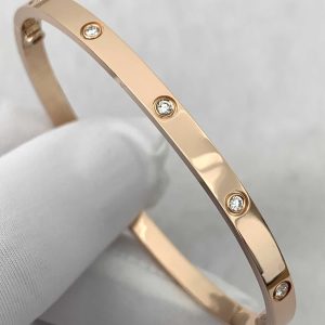 Custom Cartier LOVE Bracelet Small Model 10 Diamonds Custom Cartier LOVE Bracelet Small Model 10 Diamonds