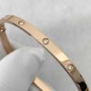Custom Solid 18k Gold Cartier Jewelry LOVE Bracelet, Small Model, 10 Diamonds