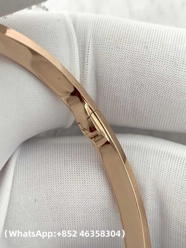 Custom Solid 18k Gold Cartier Jewelry LOVE Bracelet, Small Model, 10 Diamonds