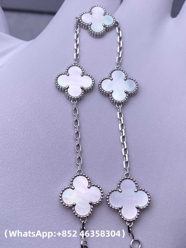 Custom Solid 18k Gold Van Cleef & Arpels Jewelry Vintage Alhambra Bracelet Custom Solid 18k Gold Van Cleef & Arpels Jewelry Vintage Alhambra Bracelet