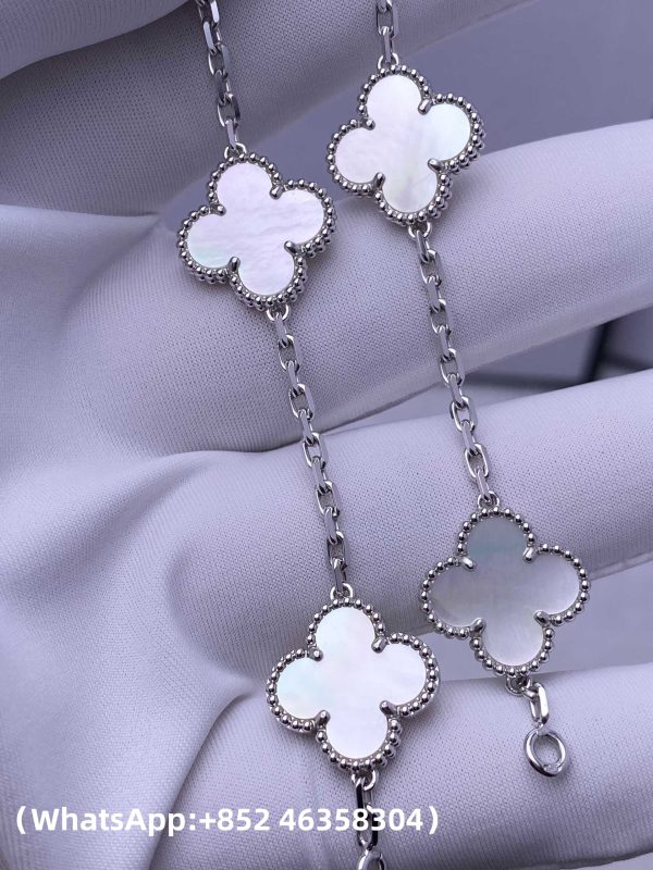 Custom Solid 18k Gold Van Cleef & Arpels Jewelry Vintage Alhambra Bracelet Custom Solid 18k Gold Van Cleef & Arpels Jewelry Vintage Alhambra Bracelet