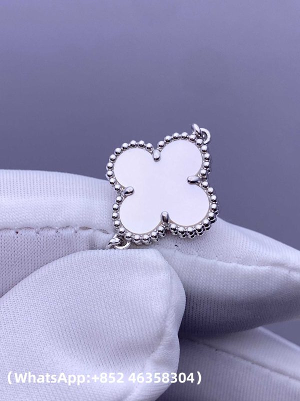 Custom Solid 18k Gold Van Cleef & Arpels Jewelry Vintage Alhambra Bracelet Custom Solid 18k Gold Van Cleef & Arpels Jewelry Vintage Alhambra Bracelet