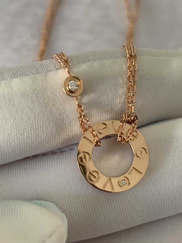 Custom Solid 18k Gold Cartier LOVE Pendant