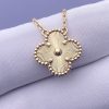 Custom Solid 18K Gold Van Cleef & Arpels Vintage Alhambra Pendant Custom Solid 18K Gold Van Cleef & Arpels Vintage Alhambra Pendant
