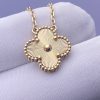 Custom Solid 18K Gold Van Cleef & Arpels Vintage Alhambra Pendant Custom Solid 18K Gold Van Cleef & Arpels Vintage Alhambra Pendant