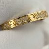 Custom Solid 18k Gold Cartier LOVE Ring Mini Model Paved