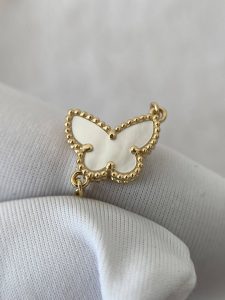 Custom Solid 18k Gold Van Cleef & Arpels Sweet Butterflies Bracelet