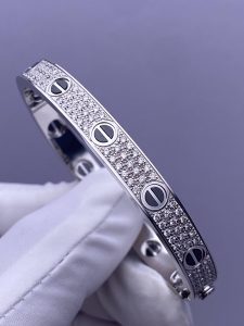 Custom Cartier LOVE Black Ceramic and Diamond-Paved