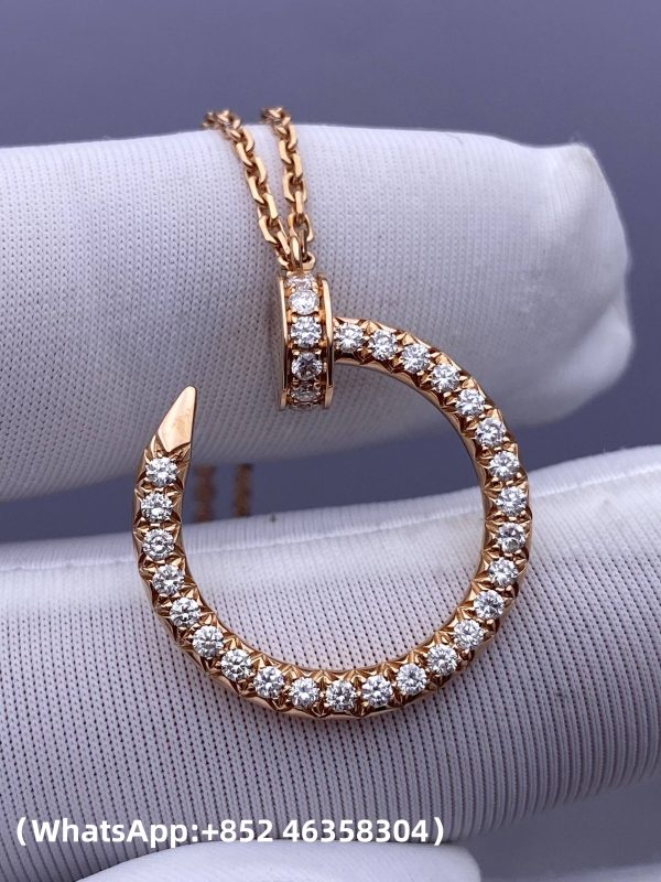 Custom Solid 18k Gold Cartier Juste un Clou Pendant
