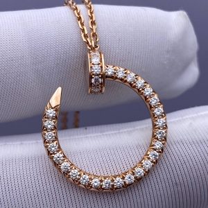 Custom Solid 18k Gold Cartier Juste un Clou Pendant