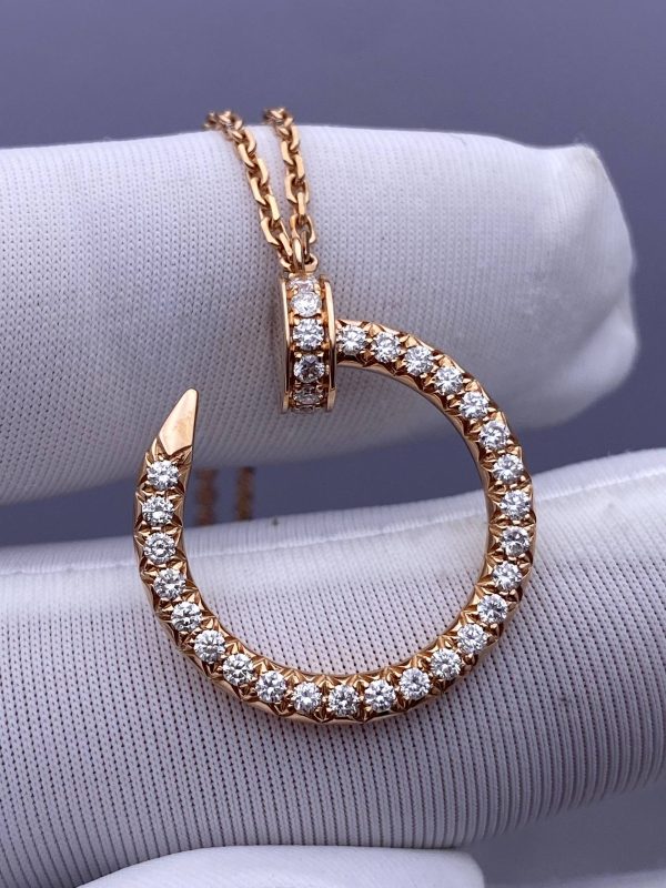 Custom Solid 18k Gold Cartier Juste un Clou Pendant
