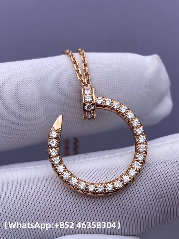 Custom Solid 18k Gold Cartier Juste un Clou Pendant