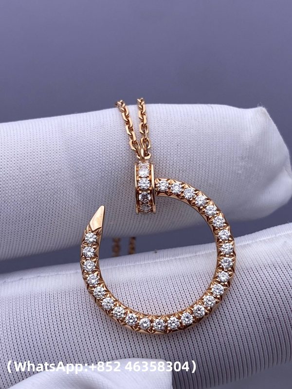 Custom Solid 18k Gold Cartier Juste un Clou Pendant