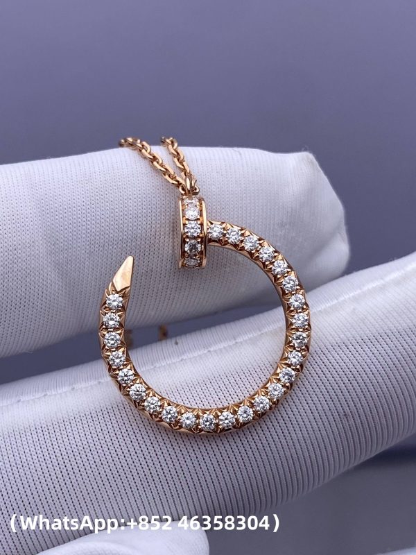 Custom Solid 18k Gold Cartier Juste un Clou Pendant