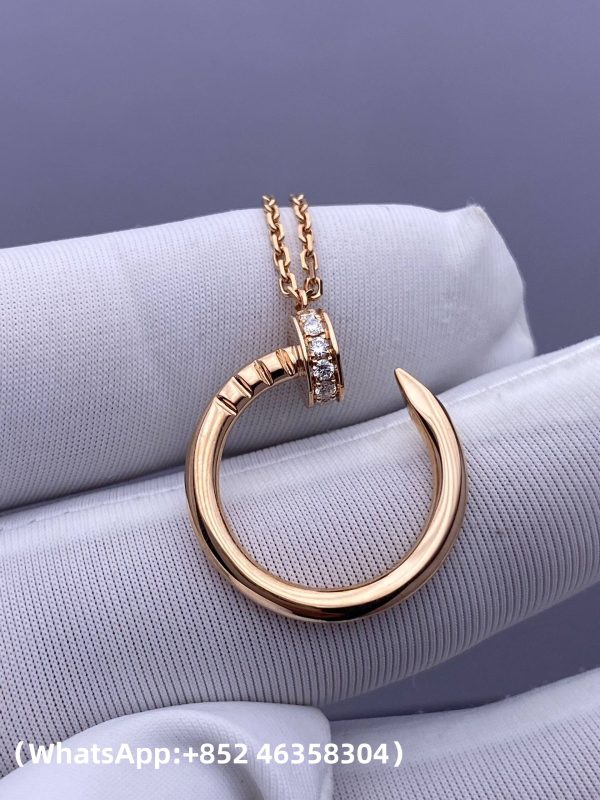 Custom Solid 18k Gold Cartier Juste un Clou Pendant