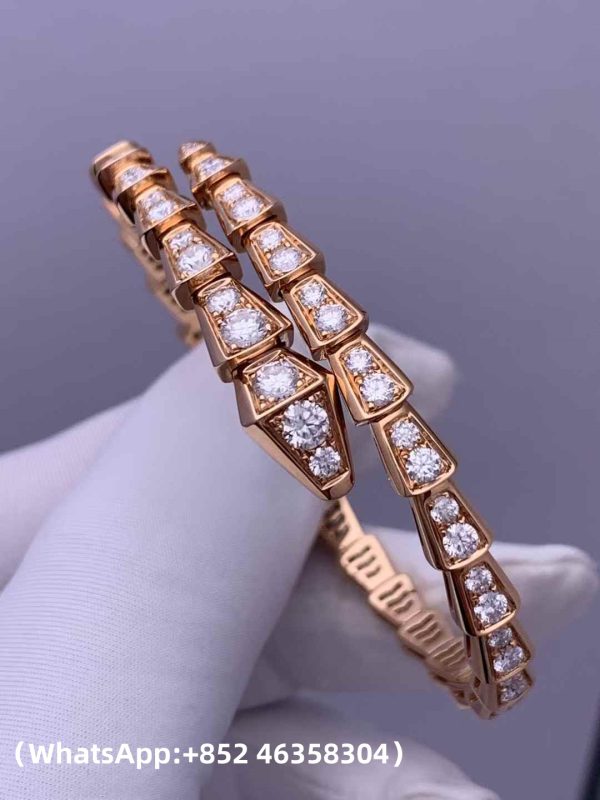 Custom Solid 18k Gold Bulgari Jewelry Serpenti Bracelet