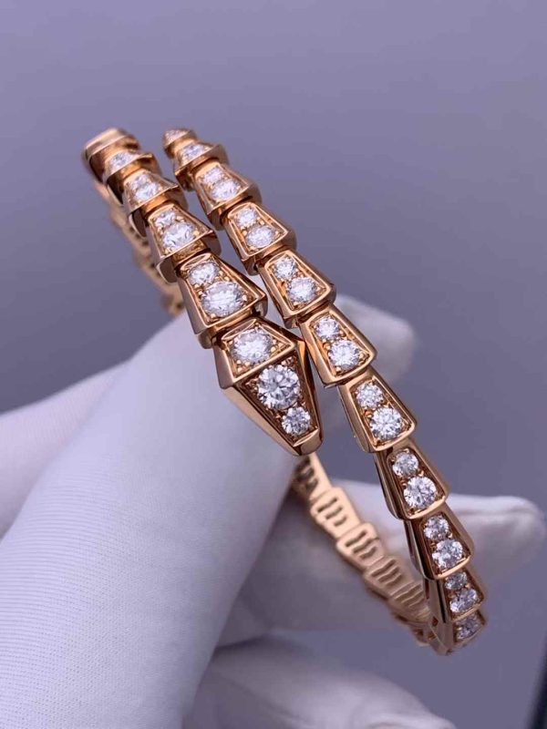 Custom Solid 18k Gold Bulgari Jewelry Serpenti Bracelet