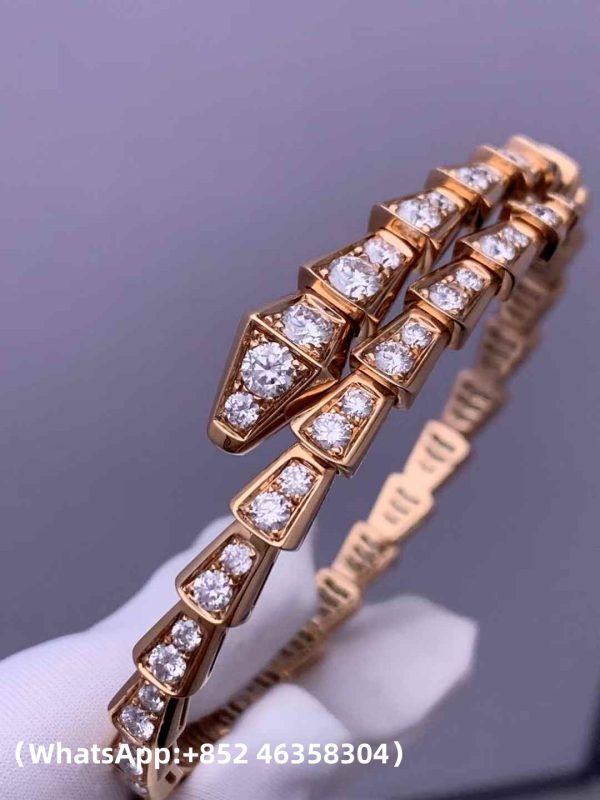 Custom Solid 18k Gold Bulgari Jewelry Serpenti Bracelet