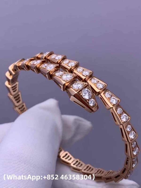 Custom Solid 18k Gold Bulgari Jewelry Serpenti Bracelet
