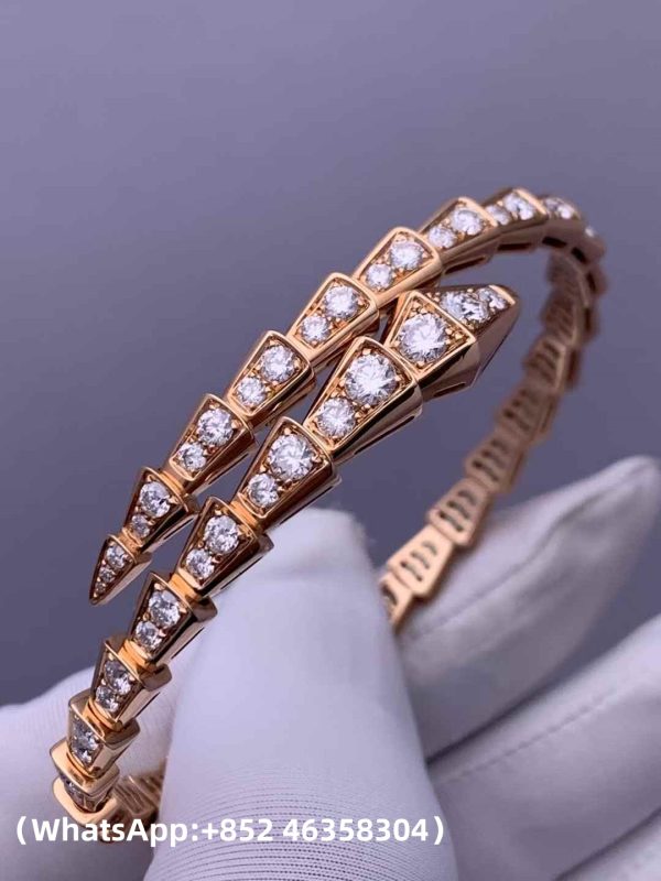 Custom Solid 18k Gold Bulgari Jewelry Serpenti Bracelet