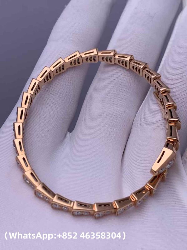 Custom Solid 18k Gold Bulgari Jewelry Serpenti Bracelet