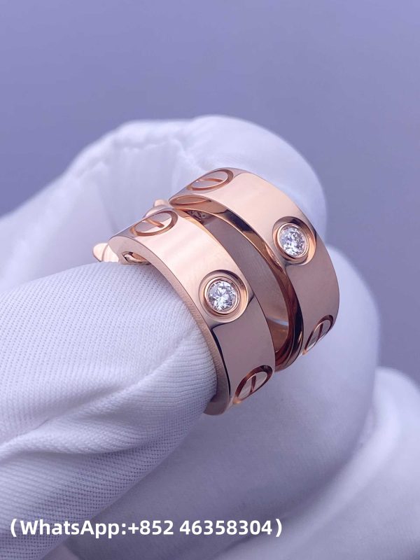 Custom Solid 18k Gold Cartier Jewelry Love Hoop Earrings