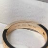 Custom Solid 18k Gold Bulgari B.zero1 Essential Band Ring Set with a Diamond