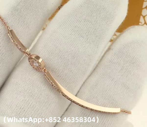 Custom Solid 18k Gold Piaget Possession Bracelet with 24 White Diamonds Custom Solid 18k Gold Piaget Possession Bracelet with 24 White Diamonds