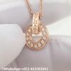 Custom Solid 18K Gold Bulgari Jewelry Bulgari Necklace 18K Rose Gold and Diamonds