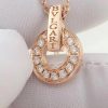 Custom Solid 18K Gold Bulgari Jewelry Bulgari Necklace 18K Rose Gold and Diamonds