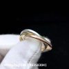 Custom Solid 18k Gold Cartier Jewelry Trinity Ring