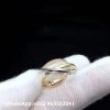 Custom Solid 18k Gold Cartier Jewelry Trinity Ring