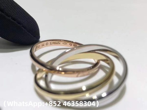 Custom Solid 18k Gold Cartier Jewelry Trinity Ring