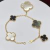 Custom Solid 18k Gold Van Cleef & Arpels Jewelry Magic Alhambra Bracelet
