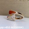 Custom Bvlgari Divas' Dream Ring Set with Carnelian Element and Pavé Diamonds Custom Bvlgari Divas' Dream Ring Set with Carnelian Element and Pavé Diamonds