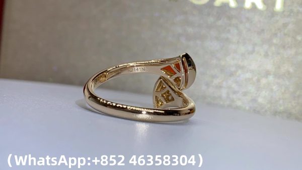 Custom Bvlgari Divas' Dream Ring Set with Carnelian Element and Pavé Diamonds Custom Bvlgari Divas' Dream Ring Set with Carnelian Element and Pavé Diamonds