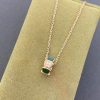 Custom Bvlgari Serpenti Vipe Diamond Malachite Pendant Necklace Custom Bvlgari Serpenti Vipe Diamond Malachite Pendant Necklace