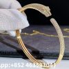 Custom Solid 18k Gold Cartier Jewelry Panthère de Cartier Bracelet