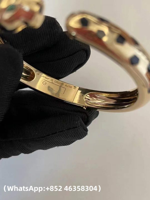 Custom Solid 18k Rose Gold Cartier Jewelry Panthère de Cartier Bracelet Custom Solid 18k Rose Gold Cartier Jewelry Panthère de Cartier Bracelet