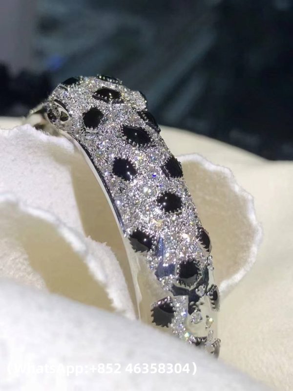 Custom Solid 18k Gold Cartier Panthère de Cartier Bracelet